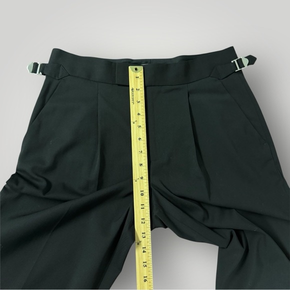 EVERLANE Wool High Waisted Wide Leg Pants Black Sz 6 - Picture 9 of 10